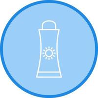 icône de vecteur de crème solaire