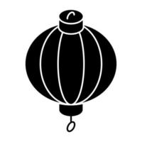 un modifiable conception icône de chinois lanterne vecteur