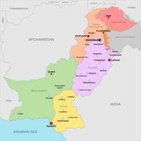 Pakistan pays carte vecteur