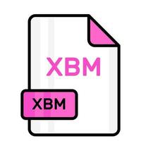 un incroyable vecteur icône de xbm déposer, modifiable conception