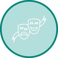 icône de vecteur de masques de théâtre