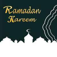 Ramadan kareem affiche Contexte vecteur illustration conception salutation carte. social médias Publier modèle ramadhan moubarak. content saint Ramadan. le mois de jeûne pour les musulmans