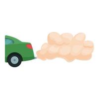 smog voiture fumée icône dessin animé vecteur. circulation gaz vecteur