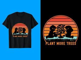 plan plus des arbres, typographie, vecteur T-shirt conception