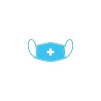 médical masque logo pour protéger contre virus icône illustration vecteur
