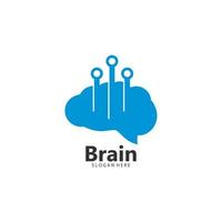 cerveau logo modèle vecteur icône illustration