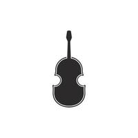 ensemble de violon logo instrumental icône illustration vecteur