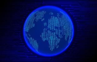 moderne la cyber-sécurité La technologie Contexte avec monde globe vecteur
