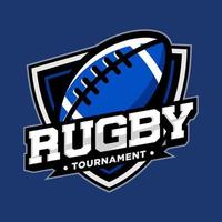 le rugby sport équipe logo illustration vecteur