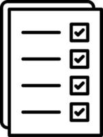 icône de vecteur de liste de contrôle