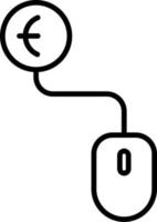 icône de vecteur de paiement par clic