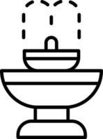 icône de vecteur de fontaine