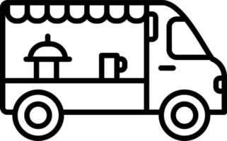 icône de vecteur de camion de nourriture