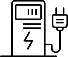 électrique charge vecteur icône