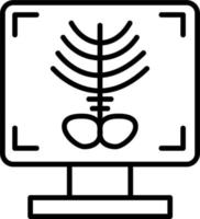radiographie OS vecteur icône