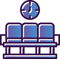 conception d'icône de vecteur de zone d'attente