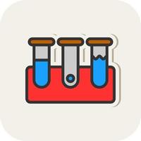 conception d'icônes vectorielles de tubes à essai vecteur