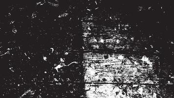 texture de superposition en détresse, arrière-plan grunge noir blanc abstrait, saleté en détresse vectorielle, texture de copeaux, fissures, rayures, éraflures, poussière, saleté. vecteur