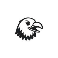 noir et blanc lumière logo avec une charmant Aigle vecteur