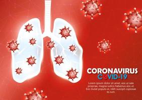 fond de campagne contre le coronavirus vecteur