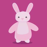 mignonne lapin dessin animé personnage vecteur