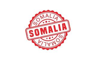 Somalie timbre caoutchouc avec grunge style sur blanc Contexte vecteur