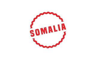 Somalie timbre caoutchouc avec grunge style sur blanc Contexte vecteur