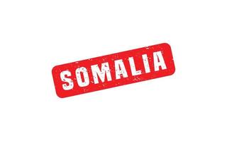 Somalie timbre caoutchouc avec grunge style sur blanc Contexte vecteur