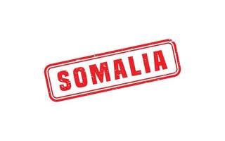 Somalie timbre caoutchouc avec grunge style sur blanc Contexte vecteur