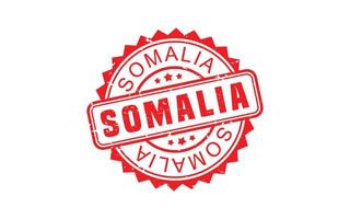 Somalie timbre caoutchouc avec grunge style sur blanc Contexte vecteur