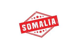 Somalie timbre caoutchouc avec grunge style sur blanc Contexte vecteur