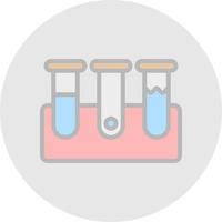 conception d'icônes vectorielles de tubes à essai vecteur