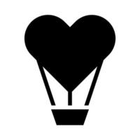 air ballon icône solide style Valentin illustration vecteur élément et symbole parfait.