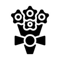 bouquet icône solide style Valentin illustration vecteur élément et symbole parfait.