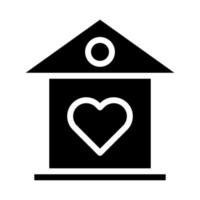 maison icône solide style Valentin illustration vecteur élément et symbole parfait.