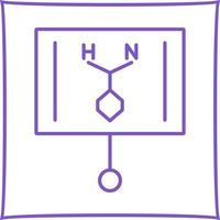 icône de ligne de formule vecteur