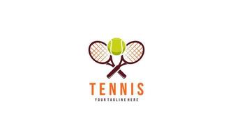 tennis raquette et Balle logo conception vecteur