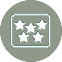 cinq étoile vecteur icône