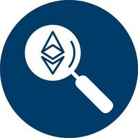 ethereum chercher vecteur icône