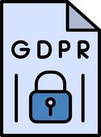 GDPR vecteur icône