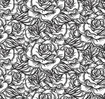 motif sans couture rose de mariage vecteur