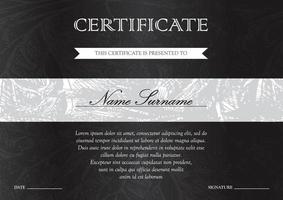 modèle de certificat et de diplôme vecteur