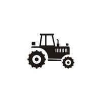 tracteur ferme illustration silhouette icône vecteur. symbole, logo vecteur graphique.