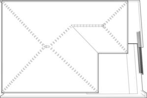 3d illustration de Résidentiel projet vecteur