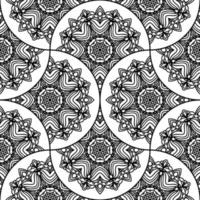 abstrait mandala poisson échelle sans couture modèle. ornemental tuile, mosaïque Contexte. floral patchwork infini carte. arabe, Indien, ottoman motifs. vecteur