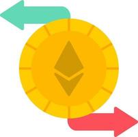 ethereum échange vecteur icône