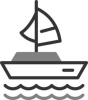 voile bateau vecteur icône