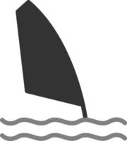 icône de vecteur de planche à voile