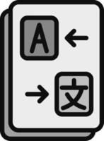 icône de vecteur de traduction