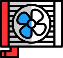 refroidissement système vecteur icône conception